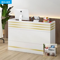 계산대 카운터 포스기 매장 식당 인포 데스크 접수대 옷 미용실 가게 800 모던 마트 13, 80x37x90cm, 화이트골드