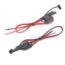 1pcs Motorcycle Battery Charger SAE Charging Cable SAE Quick Disconnect Plug To 12V Ring Terminal Fu, 한개옵션0