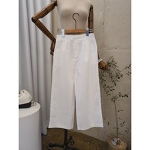 [여름신상 무배] 어게인 심플 모던 7부 일자 린넨 통바지