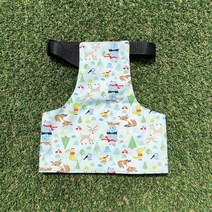 강아지 여름옷 아이스팩 포켓 쿨조끼 중형견 대형견(아이스팩 포함), 스카이블루