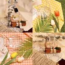 블로거 촬영 소품 세트 개인 촬영 오브제 인테리어 소품 (The scent of cinnamon Summer vibe), Summer vibe