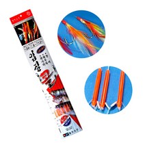 월척조구 입질콜 우럭 농어 외수질 민어 광어 부시리 대물 낚시 바늘 채비 세트 WA-1