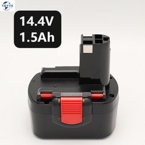 YGYYK 보쉬 충전기 전동드릴 배터리 GSR7.2 GSR9.6 12V 14.4V 충전드릴, 14.4v 1.5Ah (1500밀리암페어아워)개