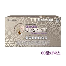 식약처인증 여성갱년기 영양제 대두 이소플라본 회화나무열매 추출물 등 복합물 소포리코시드 홍삼 석류 실크펩타이드 식물성 에스트로겐 효능 중년여성 50대 엄마 선물 추천, 3박스, 700mg*60정