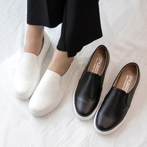 준디자인 국내제작 여성 스판 밴딩 슬립온 스니커즈 가벼운 운동화 여자 푹신한 쿠션 명품 무지 신발 단화 발편한 경량 통굽 키높이