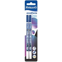 펠리칸 Herlitz my.pen 트위스트 만년필 814638 Twist Fountain Pen, 1개(2개들이 팩), 빛나는