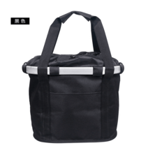 자전거강아지바구니 소형견 산책 앞가방 거치대, 블랙 33x28x24