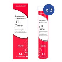 홀랜드앤바렛 디 마노스 발포 타블렛 14정 Holland & Barrett D Mannose Effervescent Tablets, 3개