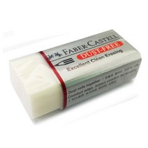 파버카스텔 더스트 프리 지우개 흰색 소(187131), 본상품선택