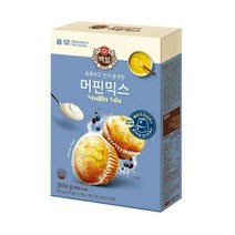 CJ더마켓 홈 베이킹 제과 제빵 빵 만들기 카페 디저트 아이 간식 백설머핀믹스 초코 핫 케익 와플 브라우니 쿠키 머핀 깨찰빵 식빵 500G, 3개