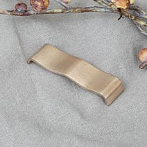 방짜유기 놋그릇 물결 수저받침 70x20mm