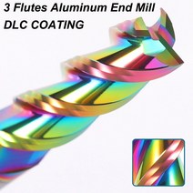 밀링 커터 부품 머신 pc hrc 플루트 텅스텐 카바이드 엔드 밀 알루미늄 비트 mm mm mm mm mm dlc 엔드 밀 aluminun 용 금속 cnc, 1.5x4dx50l