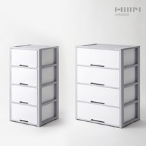 한샘 에이블 플라스틱 4단 서랍장 600 400 인테리어 수납장, 에이블 서랍장 400 4단