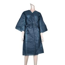 일회용 부직포 바스가운 블루 10매 스파/왁싱/검진/병원/에스테틱가운 1회용
