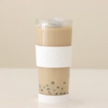 티보코 유리 투명 티 버블티 리유저블 콜드 컵 700 텀블러 (텀블러 ONLY), 스노우 화이트