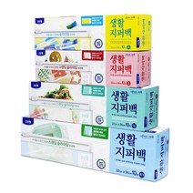 크린랩 스탠딩 슬라이딩 생활지퍼백 4종, 중-1개