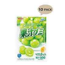 일본 Meiji 메이지 과일젤리 과즙구미 샤인머스켓 51g 10팩 fruit juice gummy muscat