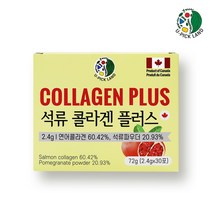 석류 콜라겐 스틱 분말 먹는 저분자 콜라겐 펩타이드 가루 석류즙 엘라그산 비타민C 먹는 엘라스틴 수용성 어류 콜라겐 히알루론산 칼슘 마그네슘 철분 자일리톨 효능 추천, 1개월분(1박스), 30포
