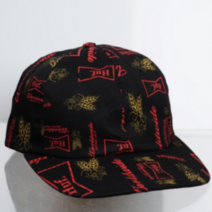 [허프 6패널 볼캡_블랙] HUF DRINK UP 6 PANEL BALLCAP/허프스트랩캡/허프스냅백/HUF캠프캡/슈프림 모자/SUPREME/hypebeast/BBC/베이프