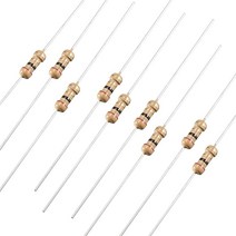 Uxcell 2옴 저항기 1000개 1/4W 5% 공차 탄소 필름 DIY 전자 프로젝트 및 실험용 밴드 4개 USA 미국