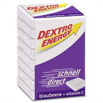 독일 Dextro Energy 덱스트로 에너지 퍼포먼스 부스터 캔디 사탕 블루베리 46g 6팩