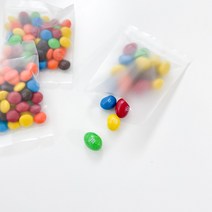 반투명 쿠키봉투 12 x 17cm 50장/ 사탕 젤리 만주용 핸드메이드 베이커리 포장지, 50개