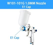 블로우건 HVLP 중력 스프레이 건 400CC 플라스틱 냄비 금속 컵 1318mm, 101G Plastic pot