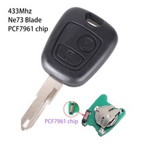 KEYYOU 자동차 원격 키 2 버튼 433MHZ ID46 푸조 106 107 206 306 307 207 407 파트너 CITROEN C1 C2 C3 C4 SAXO PICASSO, Ne73 Blade_2