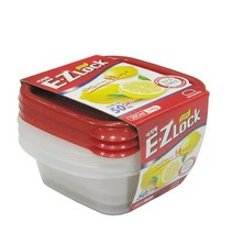 락앤락 뉴이지락 밀폐용기 냉장고용기 정사각 250ml 3개세트
