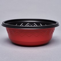 일회용 미니 탕용기 195 파이 국물 탕 쫄면 냉면 칼국수 블랙 화이트, 195미니탕(소/배색) 1100ML(50개)