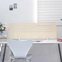 고야 스트라이프 자작나무 책상 파티션 (1200) 독서실 칸막이 데스크 가림막, 화이트브라켓(2개1세트)