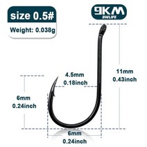 9KM 낚시 후크 50 100Pcs 문어 부리 잉어 지깅 가시 검은 고 탄소강 얼음 액세서리