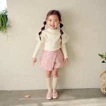 23 봄 모모앤 면 랩반바지 핑크스커트 치마바지 5호부터 15호