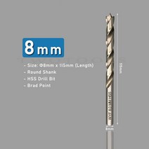 목심비트 드릴 임팩 비트 목공용 브래드 포인트 트위스트 3mm - 10mm 고속 강철, 03 5mm drill bit