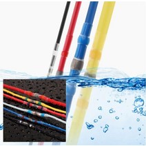 [10개] 슬리브 튜브 방수 숄더링 열 수축, 레드