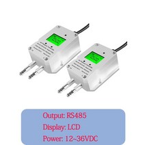 소형 차압 센서-10Kpa ~ 공기 풍압 트랜스미터 4-20mA 0-10V RS485 LED/LCD 디지털 디스플레이, 08 다크 그레이_10 0 to 500Pa