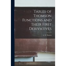 (영문도서) Tables of Thomson Functions and Their First Derivatives Paperback, Hassell Street Press, English, 9781015061811