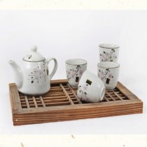라온하제 컵 찻잔 다기 용기 그릇 녹차 티, 고급 다기 1SET