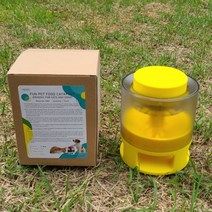 누르면 간식 나오는 강아지 고양이 훈련용 장난감 대형견노즈워크 펌핑 두뇌개발 지능 노즈워크 간식기계 대형견장난감 두뇌발달 분리불안장난감 자동급식기, 핑크