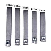 태권도띠 회색띠 4CM 2번띠 도복띠 합기도 무술띠, 280