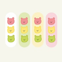 신호곰 무지개 캐릭터 모모밴드 스탠드팝 스마트톡, 그린