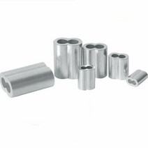 5-100PCS M1 M1.2 M2 M3 M4 M5 M6 M8 와이어 케이블 로프 고정 클립 원형 라운드 알루미늄 페룰 압착 클램, 05 M2.5 50pcs