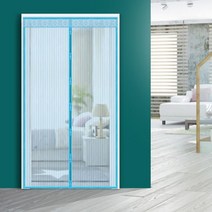 방문 모기장 현관 커튼 방충망 발 베란다 출 입구 문발 아파트, 삼색세모_90x210cm