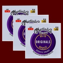 마틴 오리지널 Martin Original M140 x3 라이트 기타줄 스트링, Martin Original M140 x 3