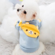 [당일발송]5H펫 강아지옷 고양이옷 데일리 곰돌이 맨투맨, 곰돌이(블루)
