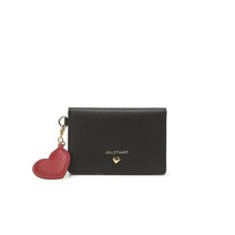 질스튜어트 여성 블랙 하트 참장식 소가죽 카드지갑 JAHO1F985BK