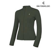 김영주 여성 봄 가을 아미 져지 집업 자켓