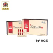 6년근 고려 홍삼차 홍삼 농축액 분말 가루 스틱 진세노사이드 선물세트 건강기능식품, 2박스, 3g*100포