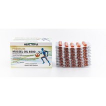 Healthpia MUSSEL 8500 KRILL 헬스피아 머슬 오일 8500 크릴 초록입홍합 200정, 1개
