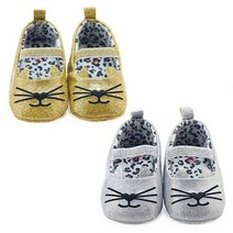 야옹이 반짝이 글리터 유아 보행기신발 아기선물 육아용품